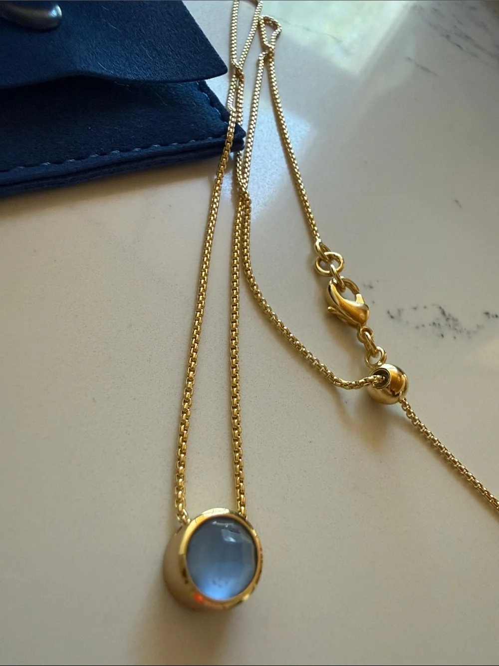 Dean Davidson Signature Midi Knockout Pendant in color Celestial Blue NEW